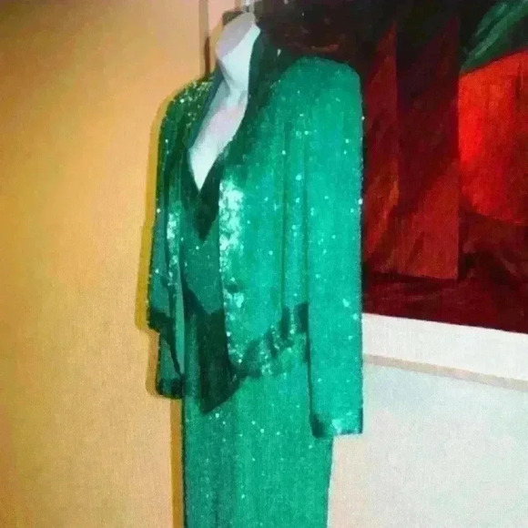 Claire’s Collection sequin gown size Large - Picture 2 of 6